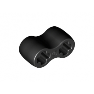 Technic Asconnector dubbel flexibel (rubber) Black